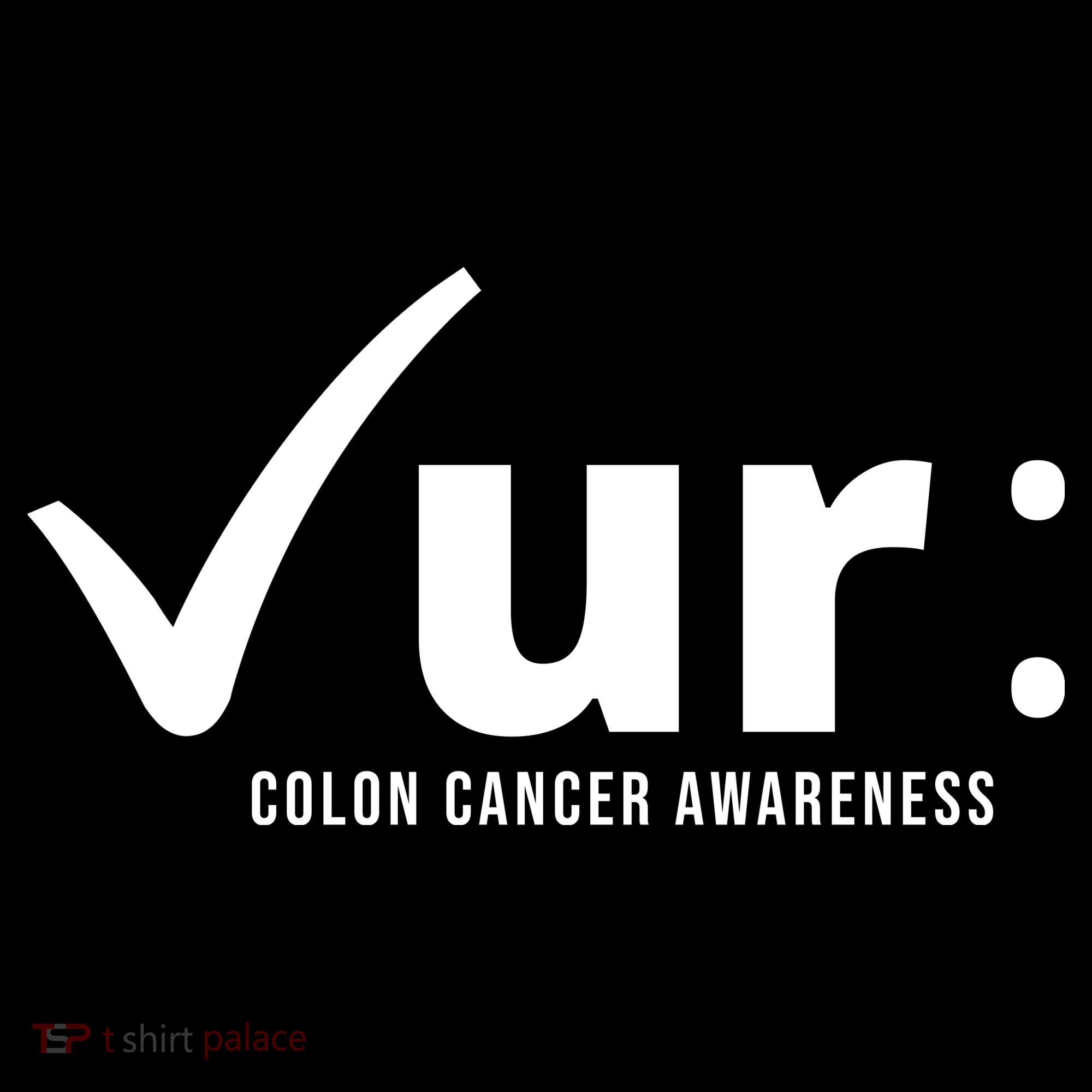 Check Ur Colon Cancer Awareness Pom Pom 12in Knit Beanie