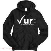 Check Ur Colon Cancer Awareness Tie Dye Hoodie thumb 0