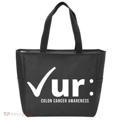 Check Ur Colon Cancer Awareness Tote Bag