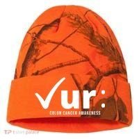 Check Ur Colon Cancer Awareness Kati Licensed 12" Camo Cuffed Beanie thumb 0
