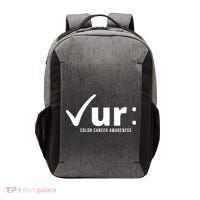 Check Ur Colon Cancer Awareness Vector Backpack thumb 0