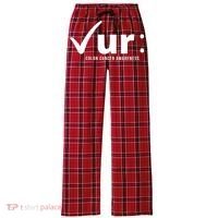 Check Ur Colon Cancer Awareness Women's Flannel Plaid Pajama Pants thumb 0