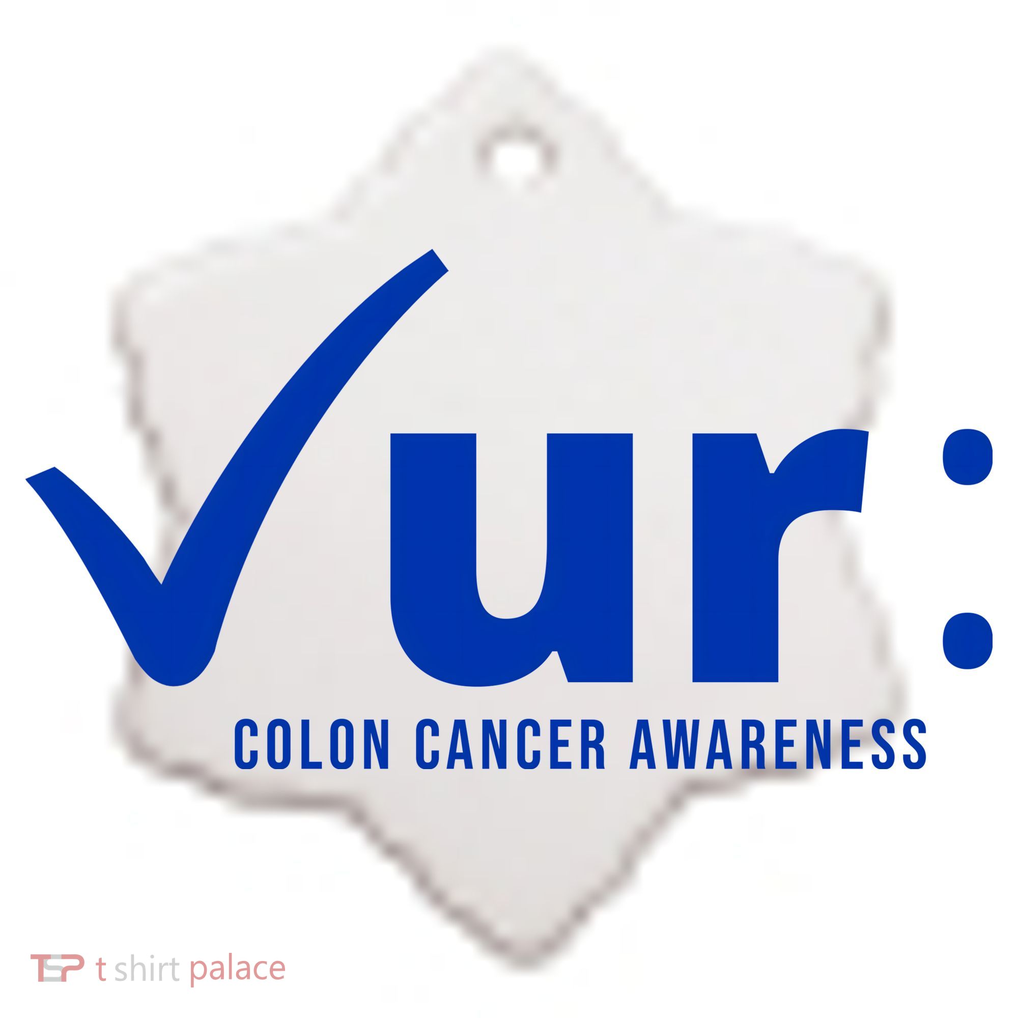 Check Ur Colon Cancer Awareness Ceramic Ornament