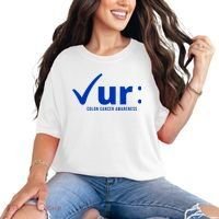 Check Ur Colon Cancer Awareness Comfort Colors T-Shirt thumb 0