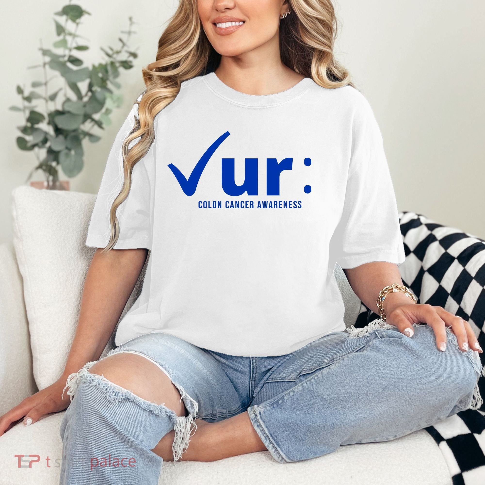 Check Ur Colon Cancer Awareness Comfort Colors T-Shirt