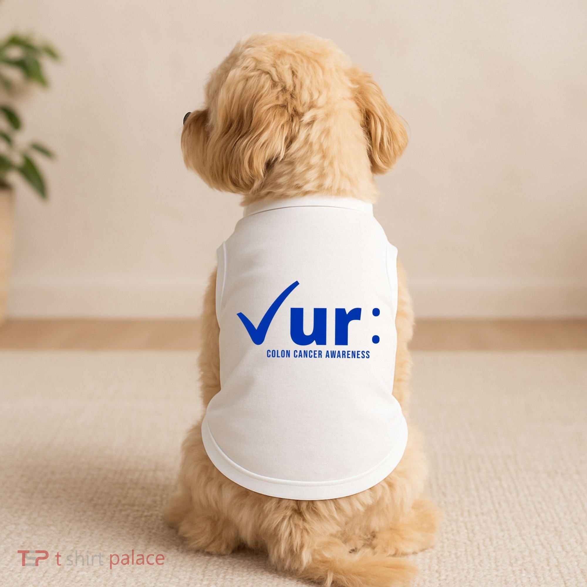 Check Ur Colon Cancer Awareness Doggie Tank