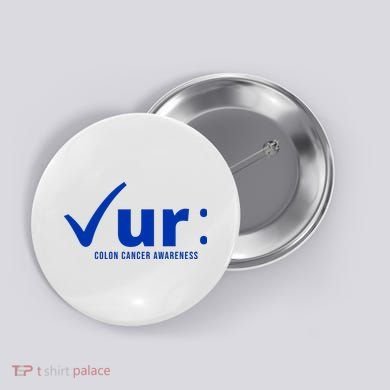 Check Ur Colon Cancer Awareness Button