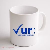 Check Ur Colon Cancer Awareness Coffee Mug thumb 1