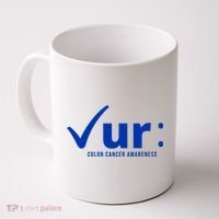 Check Ur Colon Cancer Awareness Coffee Mug thumb 0