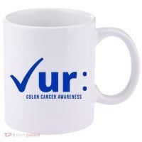 Check Ur Colon Cancer Awareness 11oz C Handle Ceramic Mug thumb 0