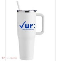 Check Ur Colon Cancer Awareness 40oz Vacuum Insulated Stainless Steel Travel Tumbler thumb 0