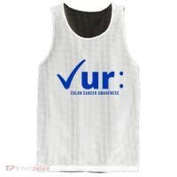 Check Ur Colon Cancer Awareness Mesh Reversible Basketball Jersey Tank thumb 0