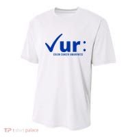 Check Ur Colon Cancer Awareness Youth Performance Sprint T-Shirt thumb 0