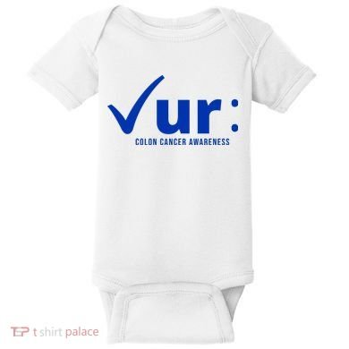 Check Ur Colon Cancer Awareness Baby Bodysuit