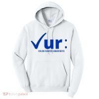 Check Ur Colon Cancer Awareness Tall Hoodie thumb 0