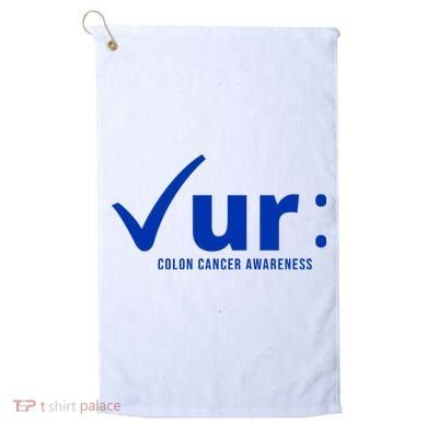 Check Ur Colon Cancer Awareness Golf Towel