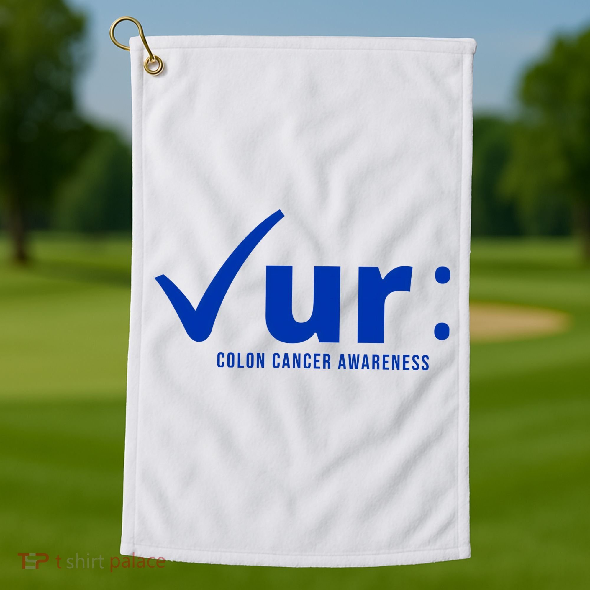 Check Ur Colon Cancer Awareness Golf Towel