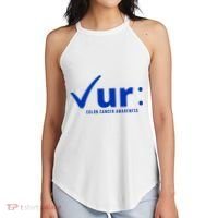 Check Ur Colon Cancer Awareness Women's Perfect Tri Rocker Tank thumb 2
