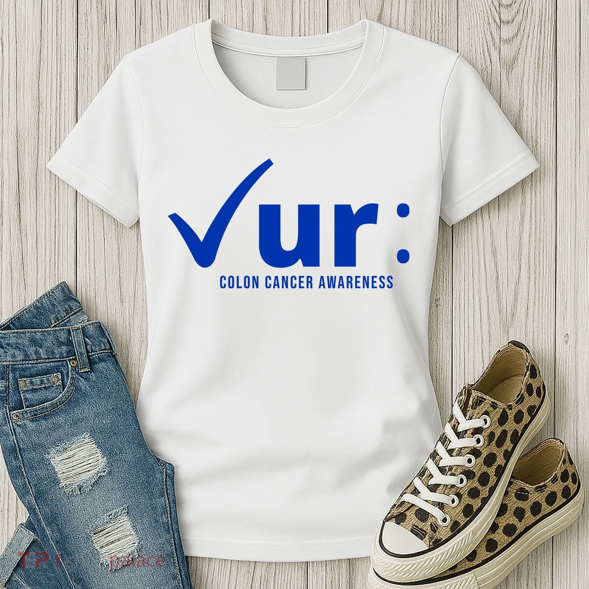 Check Ur Colon Cancer Awareness Women's T-Shirt