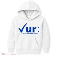 Check Ur Colon Cancer Awareness Kids Hoodie thumb 0