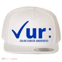 Check Ur Colon Cancer Awareness Wool Snapback Cap thumb 0