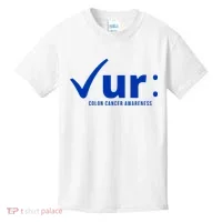 Check Ur Colon Cancer Awareness Kids T-Shirt thumb 0