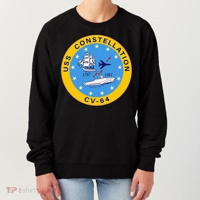 CV-64 USS Constellation U.S. Aircraft Carrier Women's Sweatshirt