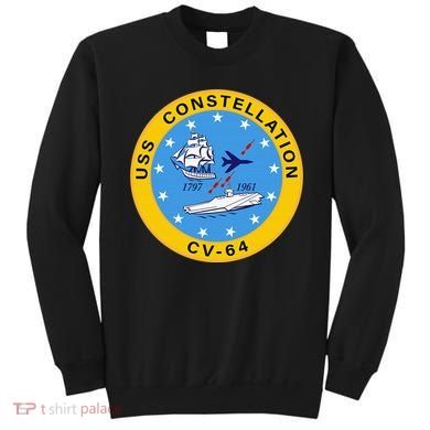 CV-64 USS Constellation U.S. Aircraft Carrier Sweatshirt
