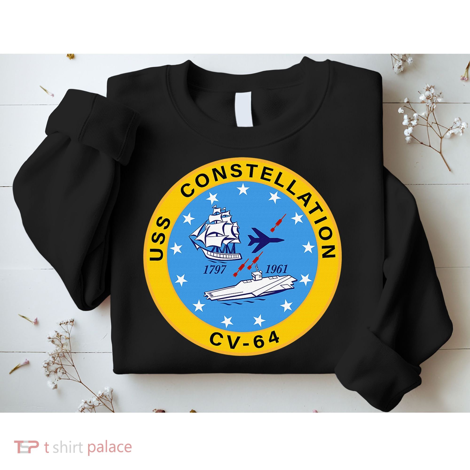 CV-64 USS Constellation U.S. Aircraft Carrier Sweatshirt
