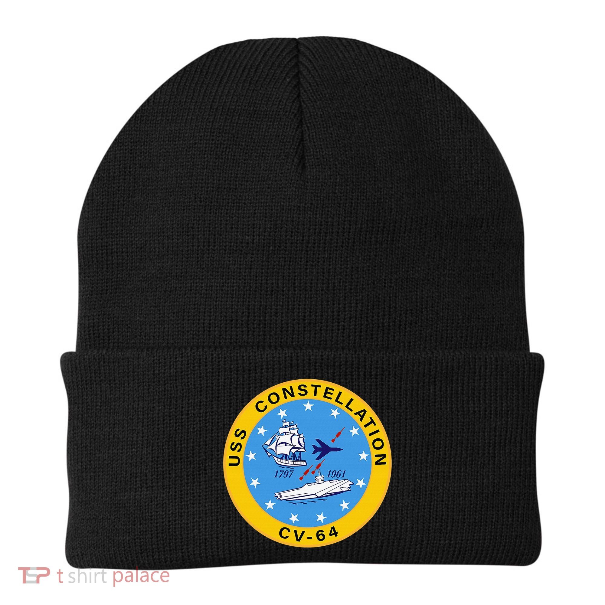 CV-64 USS Constellation U.S. Aircraft Carrier Beanie