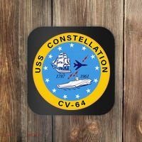 CV-64 USS Constellation U.S. Aircraft Carrier Coaster thumb 0