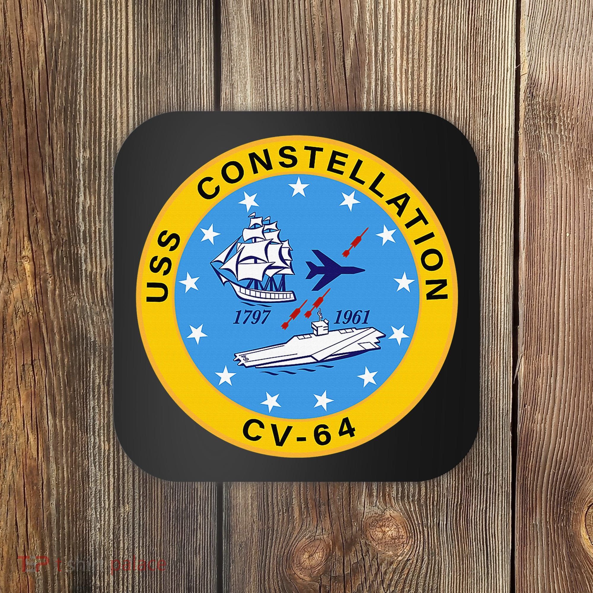 CV-64 USS Constellation U.S. Aircraft Carrier Coaster