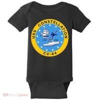 CV-64 USS Constellation U.S. Aircraft Carrier Baby Bodysuit thumb 0