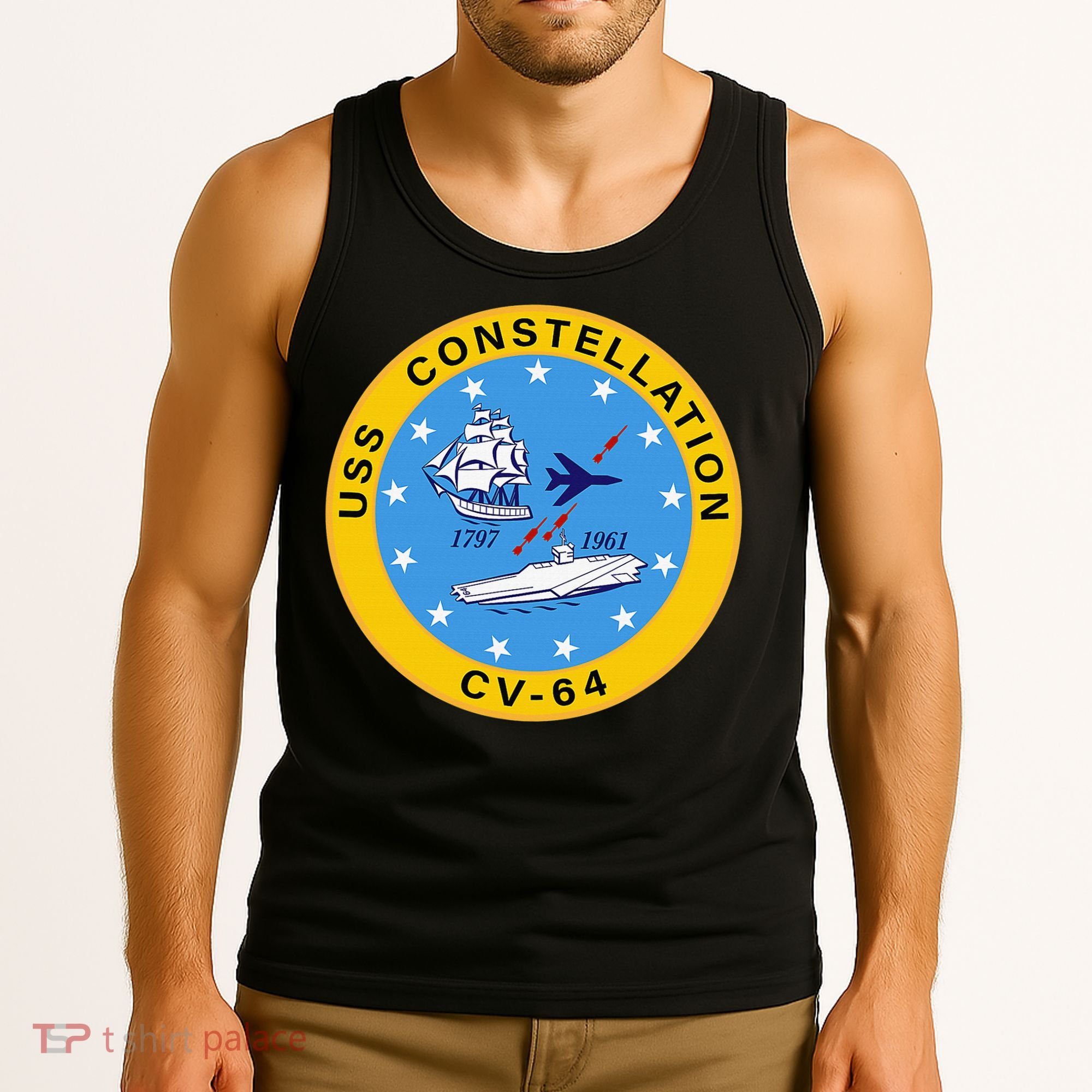 CV-64 USS Constellation U.S. Aircraft Carrier Tank Top