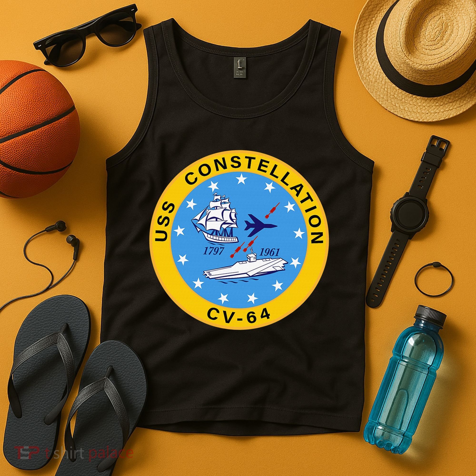 CV-64 USS Constellation U.S. Aircraft Carrier Tank Top