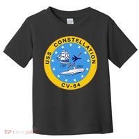 CV-64 USS Constellation U.S. Aircraft Carrier Toddler T-Shirt thumb 0