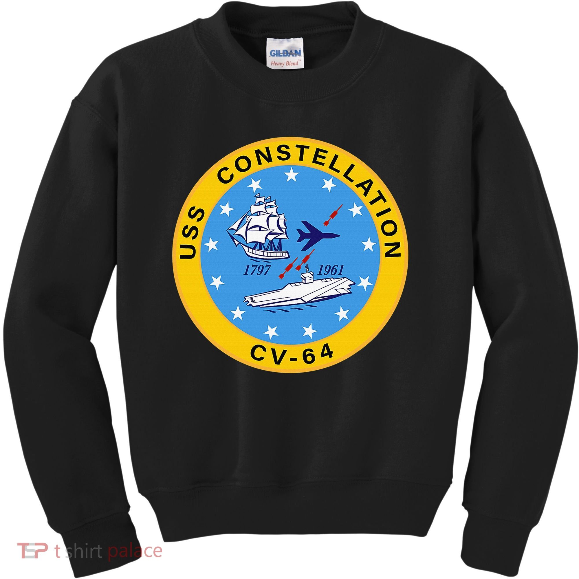 CV-64 USS Constellation U.S. Aircraft Carrier Kids Sweatshirt