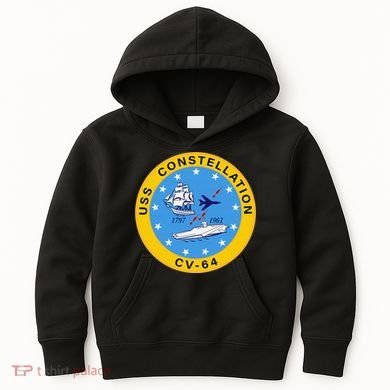 CV-64 USS Constellation U.S. Aircraft Carrier Kids Hoodie