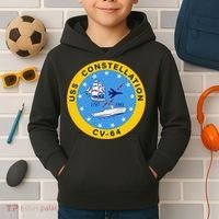 CV-64 USS Constellation U.S. Aircraft Carrier Kids Hoodie thumb 2