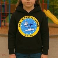 CV-64 USS Constellation U.S. Aircraft Carrier Kids Hoodie thumb 3