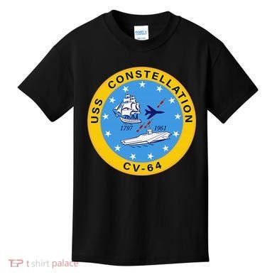 CV-64 USS Constellation U.S. Aircraft Carrier Kids T-Shirt