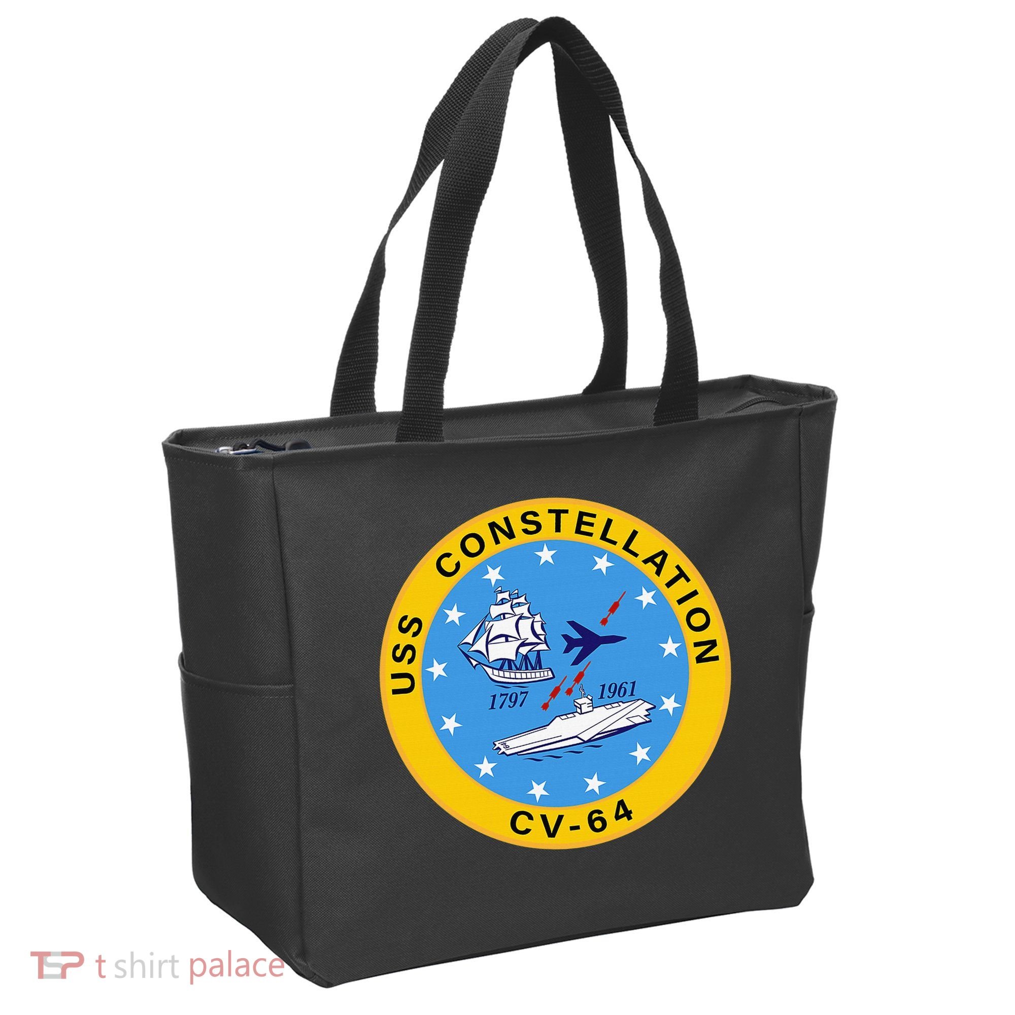 CV-64 USS Constellation U.S. Aircraft Carrier Tote Bag