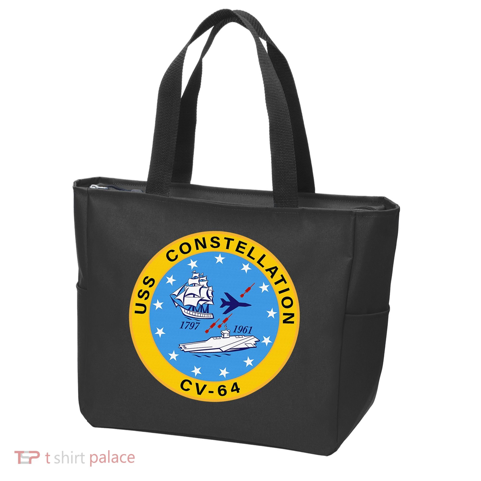 CV-64 USS Constellation U.S. Aircraft Carrier Tote Bag