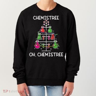 Chemistree Ugly Christmas Tree Sweater Chemistry Science Pun Gift Women's Sweatshirt