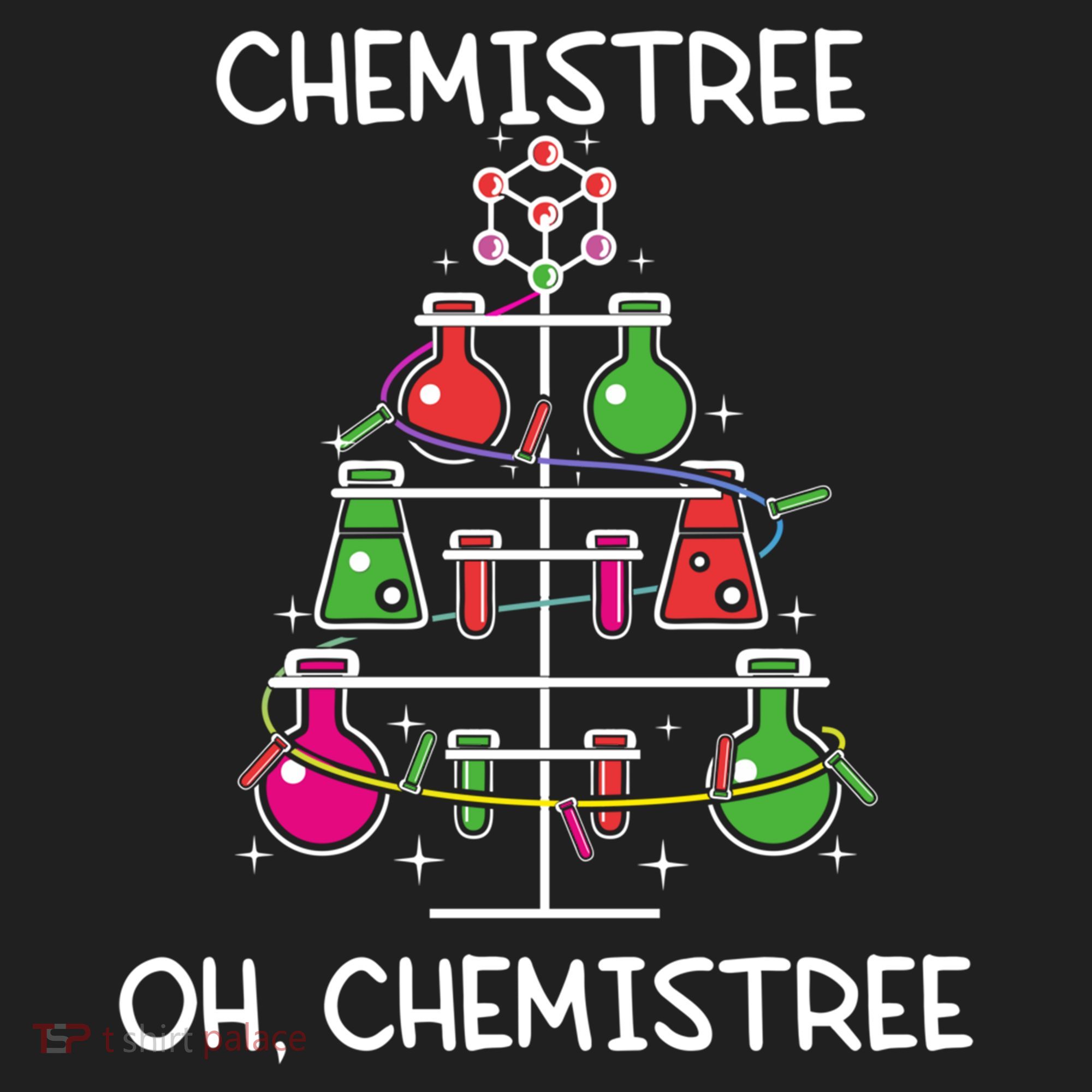 Chemistree Ugly Christmas Tree Sweater Chemistry Science Pun Gift Beanie