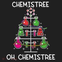 Chemistree Ugly Christmas Tree Sweater Chemistry Science Pun Gift Golf Towel thumb 3