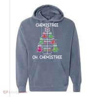 Chemistree Ugly Christmas Tree Sweater Chemistry Science Pun Gift Comfort Colors Garment-Dyed Hooded Sweatshirt thumb 0