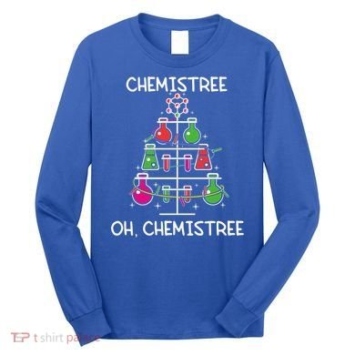 Chemistree Ugly Christmas Tree Sweater Chemistry Science Pun Gift Long Sleeve Shirt