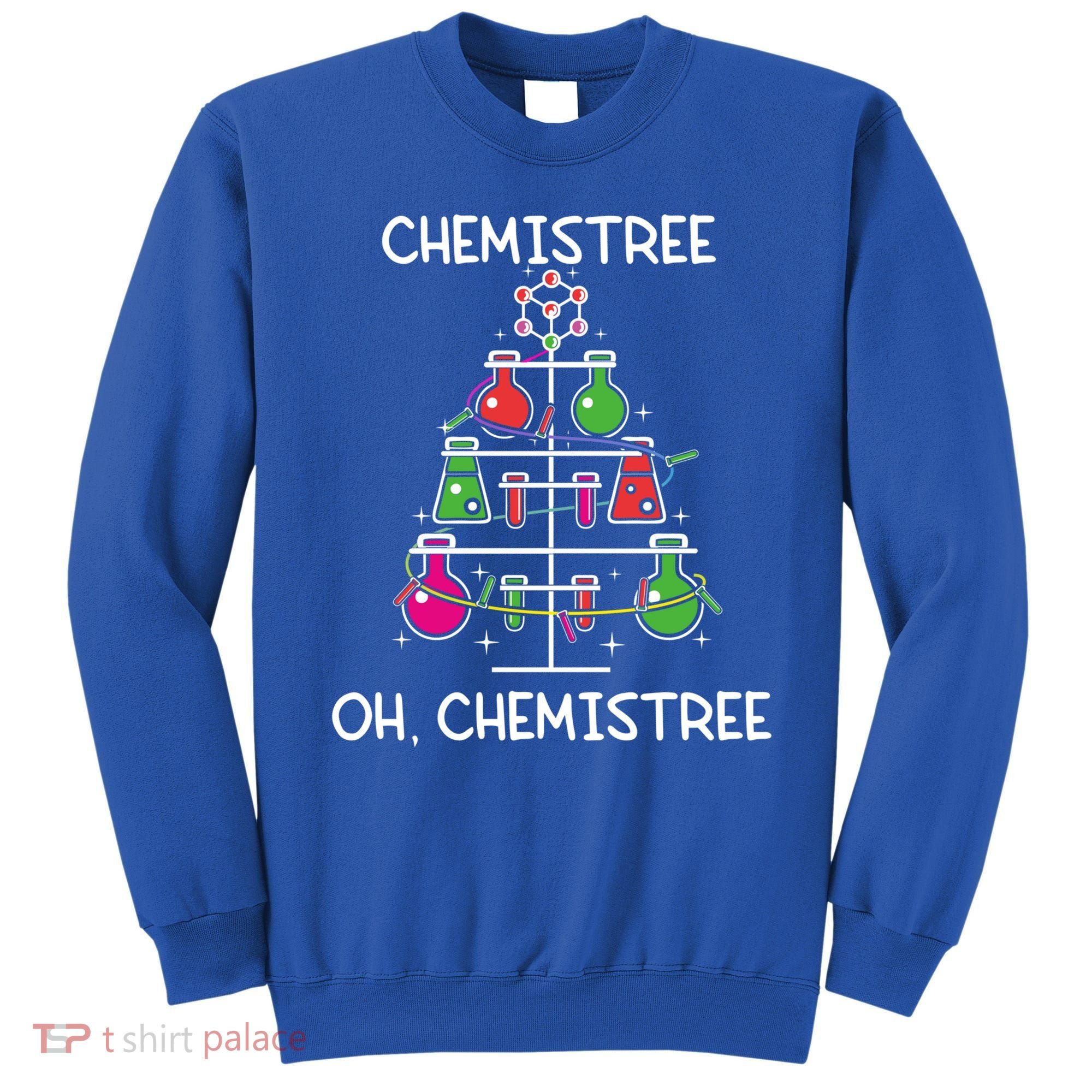 Chemistree Ugly Christmas Tree Sweater Chemistry Science Pun Gift Sweatshirt