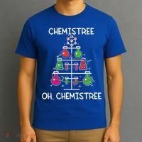 Chemistree Ugly Christmas Tree Sweater Chemistry Science Pun Gift T-Shirt thumb 3